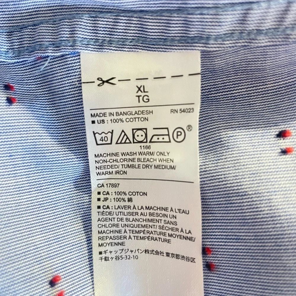 Banana Republic Soft Wash Slim Fit Button-Down Shirt – Blanket Blue XL